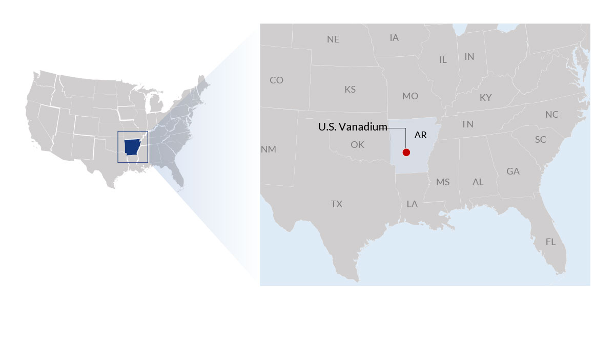 US Vanadium Map